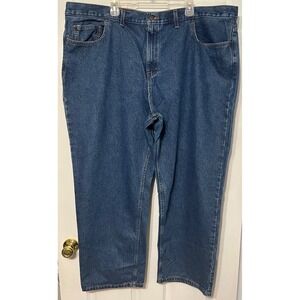 Faded Glory Mens Relaxed‎ Fit Jeans 48x30 Blue Denim Pants NWT